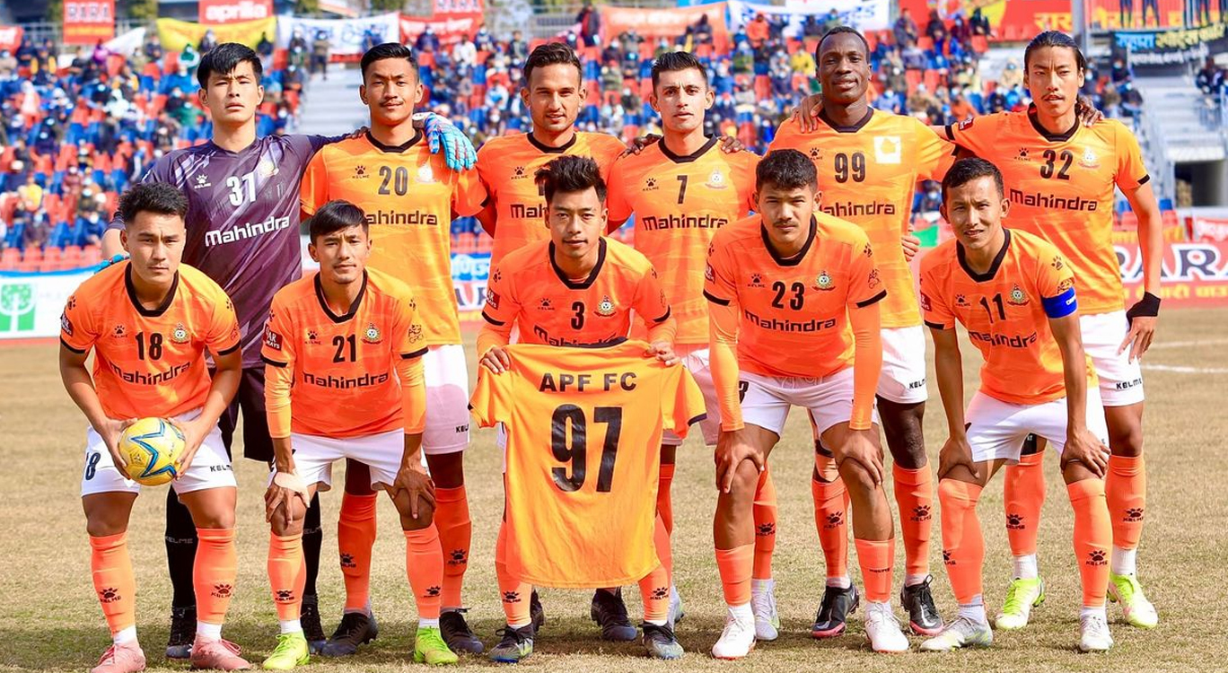 मनाङलाई हराउँदै एपीएफ पहिलो पटक आहा रारा गोल्डकपको च्याम्पियन